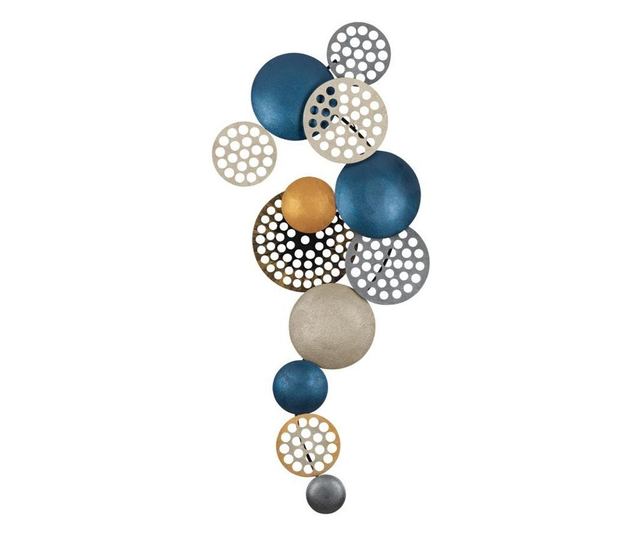 Decoratiune de perete Enzo, Bronte, metal, 90x1x42 cm, multicolor