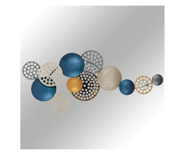 Decoratiune de perete Enzo, Bronte, metal, 90x1x42 cm, multicolor