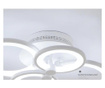 Lustra LED 4 Cercuri Cu Telecomanda ,Lumina Calda/Neutru/Rece ,intensitate reglabila,Alb