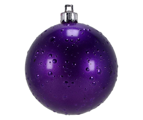 Glob de Craciun 150mm violet decor Roua