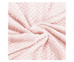 Patura - cuvertura pufoasa cu model in relief 200 x 220 cm Light Pink