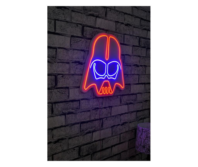 Stenska dekoracija z LED sijalko Darth Vader
