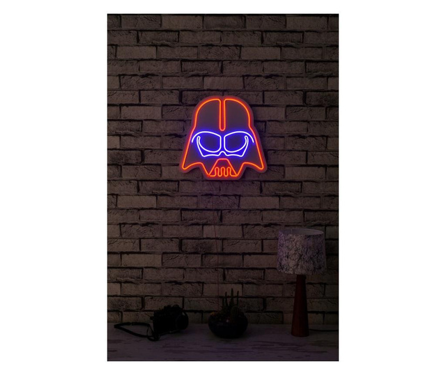 Stenska dekoracija z LED sijalko Darth Vader