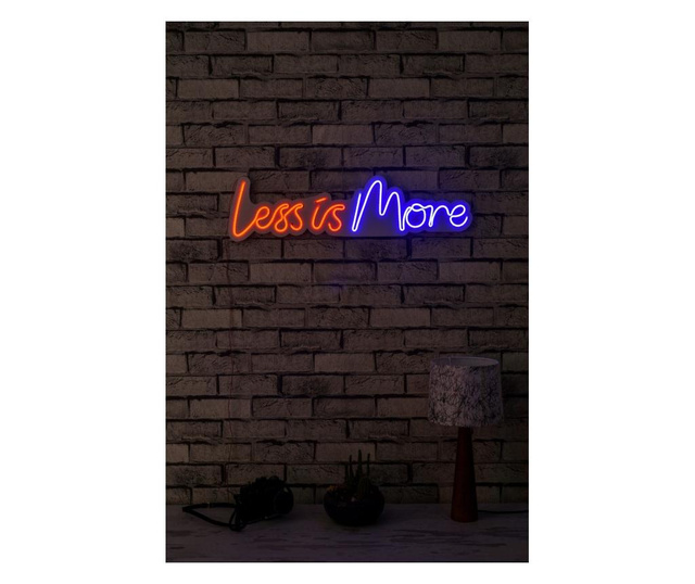 Стенна LED декорация Less is More
