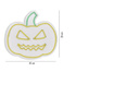 Decoratiune de perete cu LED Neon Graph, Pumpkin, Sablon din spuma PVC, Led, galben/verde, 30x28x2 cm