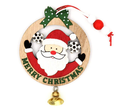 Decoratiune Craciun snow circle Merry Christmas verde