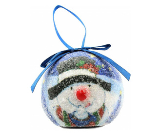 Glob decorativ albastru - Om de zăpadă