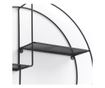 Zeller Round Black polc, acl, 55 x 12 cm