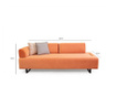 Canapea extensibila 3 locuri Artie, Infinity with Side Table, roz somon, 220x90x80 cm