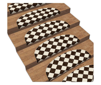 Set od 16 prostirki za stepenice Chess Board 20x65 cm