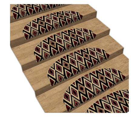 Комплект от 16 килими за стълби Twin Triangles 20x65 cm