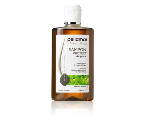 Şampon PELLAMAR - păr şaten cu extract de nuc, 250ml
