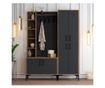 Mobila pentru hol Hommy Craft, Viyana DA, PAL melaminat, 150x35x200 cm, maro nuc/gri antracit