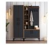 Mobila pentru hol Hommy Craft, Viyana DA, PAL melaminat, 150x35x200 cm, maro nuc/gri antracit