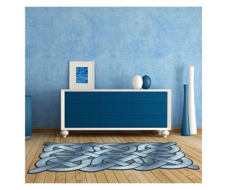 Covor Alanur Home, 100x300 cm, albastru