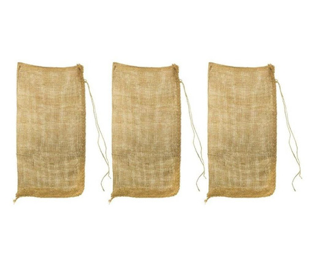Set de saci din iuta Dema DEMA15601, 60x105 cm, 3 bucati