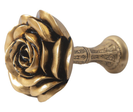 accesoriu prindere perdea/draperie auriu model trandafir