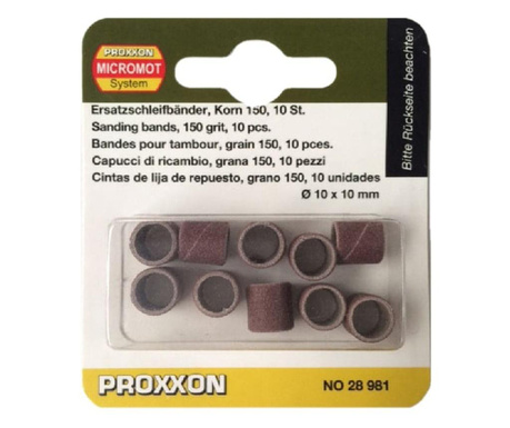 Set cilindri de slefuire Proxxon PRXN28981, Ø10 mm, granulatie K150, 10 bucati