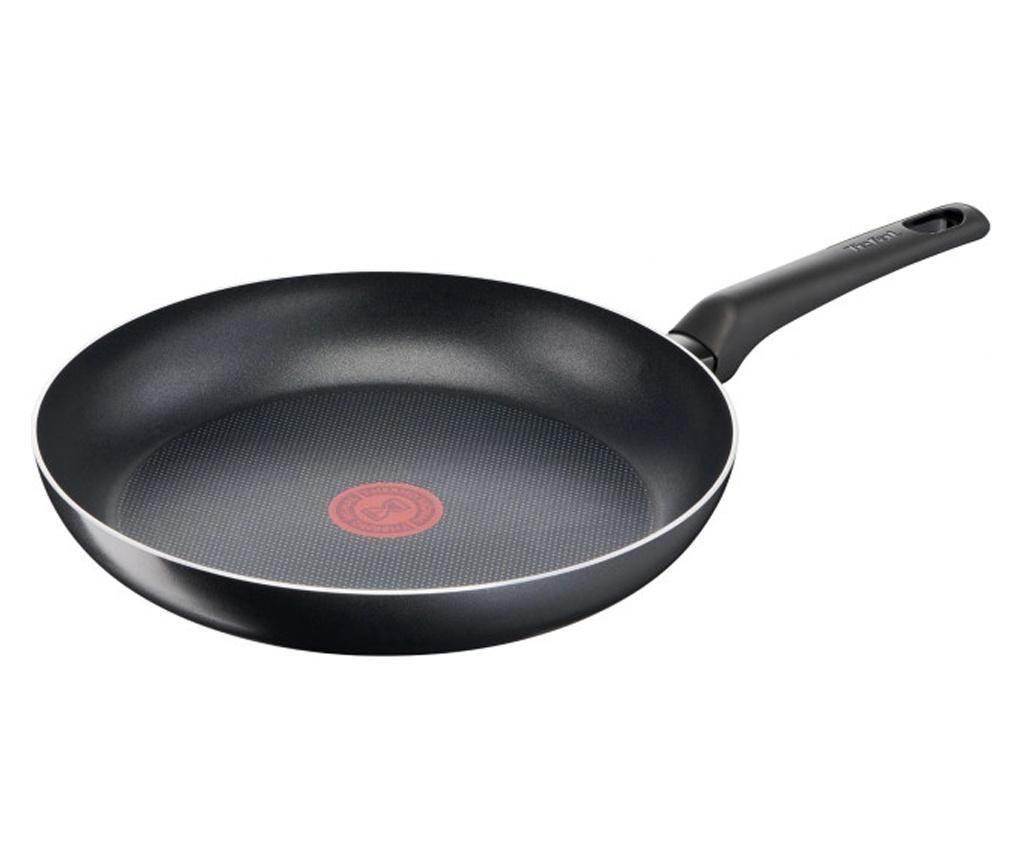 Tigaie cu interior anti-aderent Tefal Simple Cook B5560453, diametru 24 cm, negru