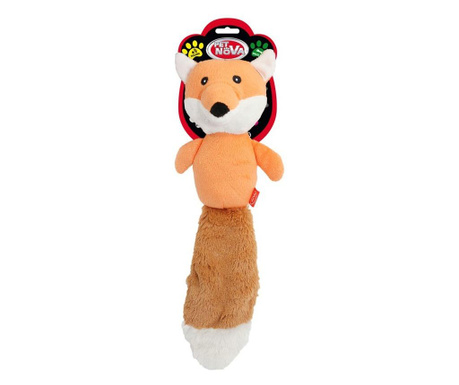 Pet Nova, плюшена играчка за куче - скърцаща лисица, 36см