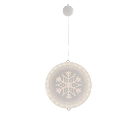 Decoratiune de Craciun cu LED Ameliahome, Snow Ball, sticla,...
