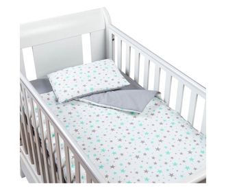 Kidizi Galaxy Mint Pamut Baba párna- és paplan, 100x75 cm más méretek