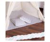 Cort copii stil indian teepee grey stars xxl Kidizi, 180 cm