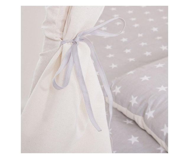 Cort copii stil indian teepee grey stars xxl Kidizi, 180 cm