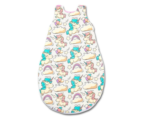 Kidizi - sac de dormit copii 0-18 luni beige unicorn