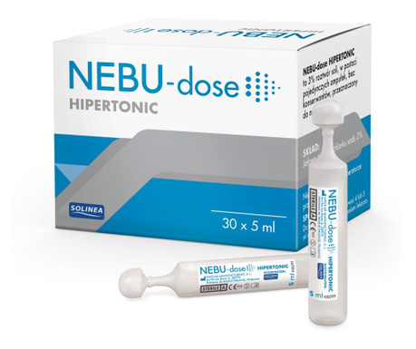 Хипертоничен солен разтвор Solinea NEBU-dose концентрация 3%, 30 монодози x 5 мл