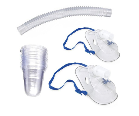 Комплект аксесоари RedLine Nova3, разтегателна тръба, 2 маски, 60 чаши за лекарство, за ултразвуково инхалатор RedLine Nova U400