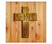 Cruce tatal nostru din mdf 2.6mm, 50x38cm, auriu