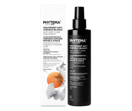 Tratament repigmentare pentru par alb sau grizonat, Ultra, Positiv'Hair, Phytema 150ml