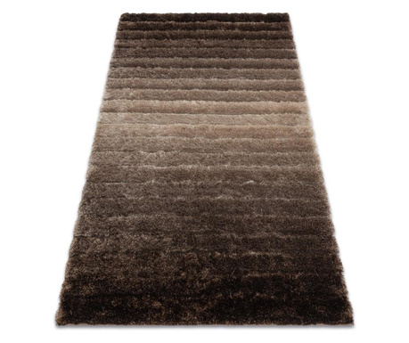 модерен килим FLIM 007-B3 рошав, райе - structural кафяв 80x150 cm