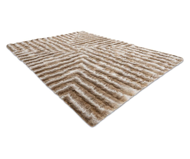 модерен килим FLIM 010-B1 рошав, лабиринт - structural бежов 120x160 cm  120x160 см
