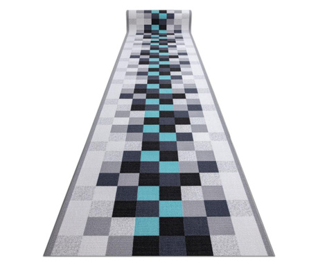Csúszásgátló futó szőnyeg IDEN türkizkék 100 cm 100x850 cm 100x850 cm