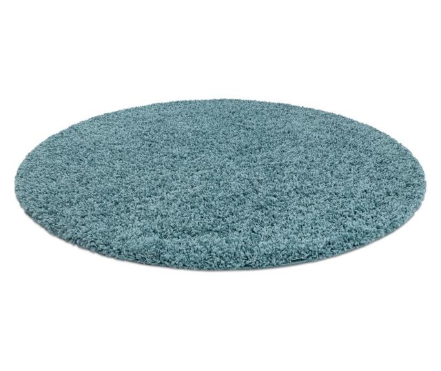 Covor SOFFI cerc shaggy 5cm albastru cerc 100 cm  κύκλος 100 cm