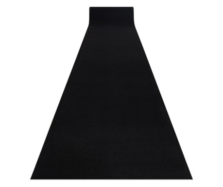 Traversa anti-alunecare RUMBA o singura culoare negru 100 cm 100x860 cm