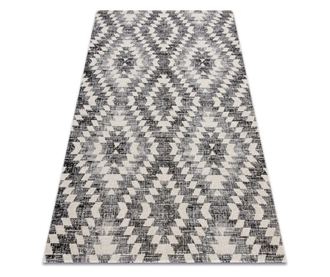 Covor modern MUNDO D7461 caro 3D exterior gri / bej 120x170 cm  120x170 cm