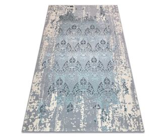 Covor CORE W3824 Ornament Vintage - structural, doua niveluri de lana, albastru deschis / crema / gri 200x290 cm  200x290 cm