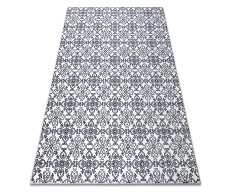Argent szőnyeg - W4949 Virágok бял / сив 133x190 cm 133x190 cm
