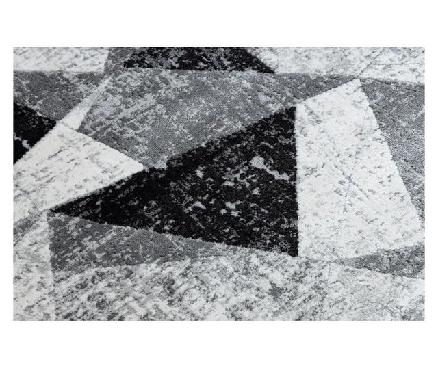 Килим TULS структурна, ресни 51211 геометричен антрацит 280x370 cm  280x370 см