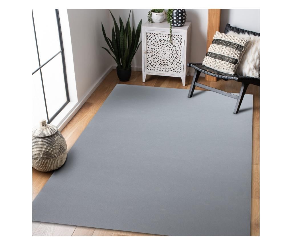 Килим противоплъзгаща основа RUMBA едноцветен сив 80x250 cm  80x250 см - 3