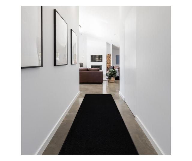 Traversa KARMEL simplu, o singura culoare negru 120 cm 120x300 cm  120x300 cm