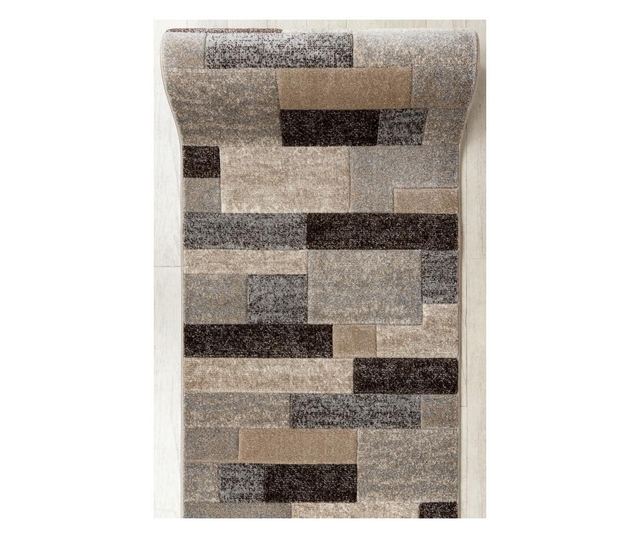 Feel futószőnyeg 5756/15055 Téglalapok bézs 100 cm 100x140 cm 100x140 cm