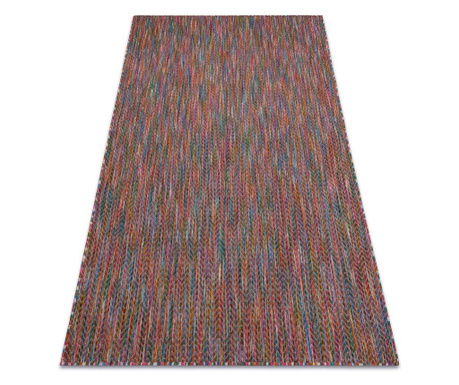 Fonott FISY modern sizal szőnyeg 20776 Cikcakk, melanj rózsaszín 200x290 cm