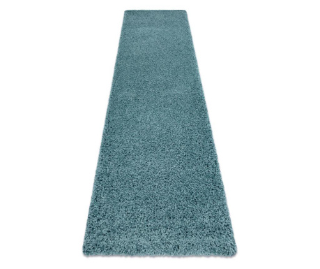 Szőnyeg, Futó szőnyegek SOFFI shaggy 5cm kék - a konyhához és a folyosóra 60x250 cm 60x250 cm