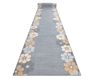 Traversa anti-alunecare MARGARETKA floare, guma gri 100 cm 100x250 cm  100x250 cm