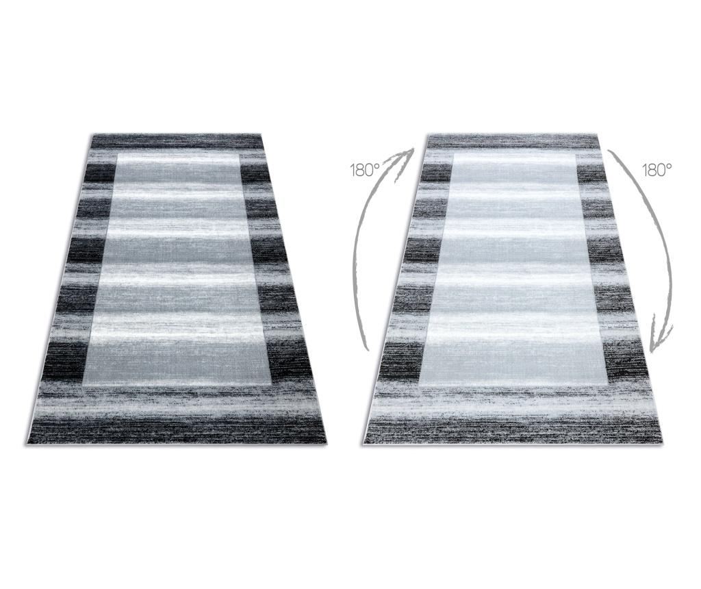 Килим ARGENT – W9557 кадър, vintage, линии сив 240x330 cm  240x330 см - 2