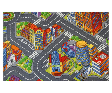 Utcák nagyváros gyermek szőnyeg 150x200 cm